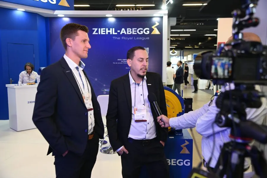 Entrevista no estande da Ziehl-Abegg