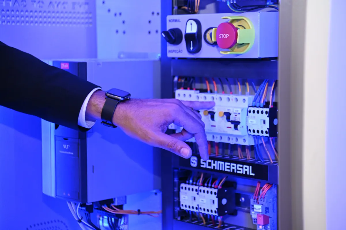 Safety components in a control panel